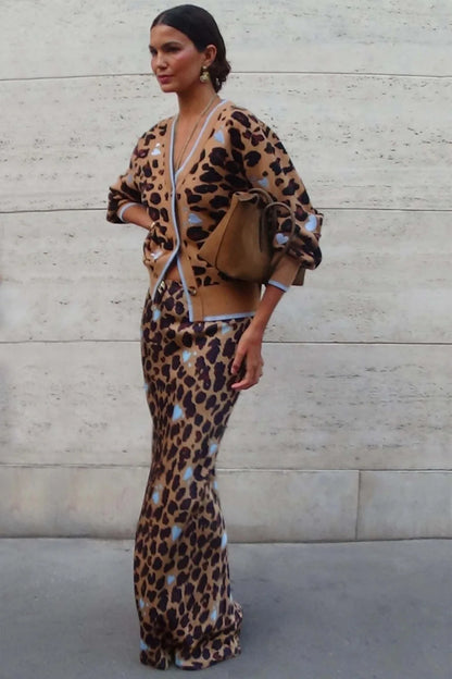 Heart Leopard Dorris Skirt