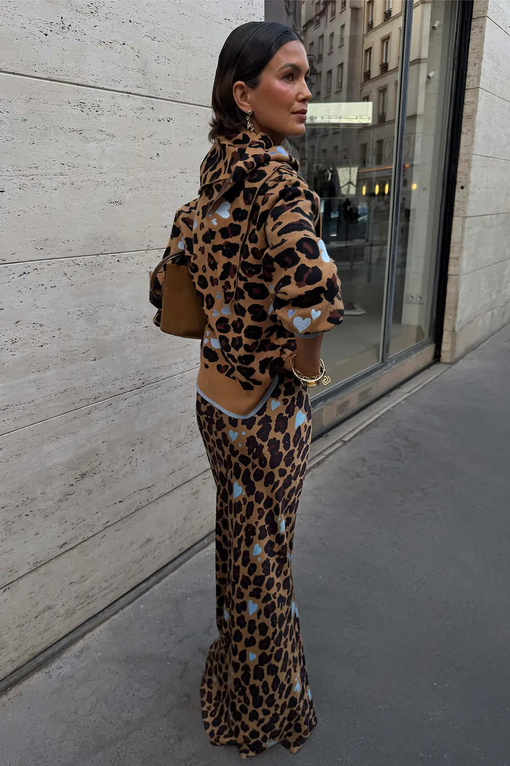 Heart Leopard Dorris Skirt