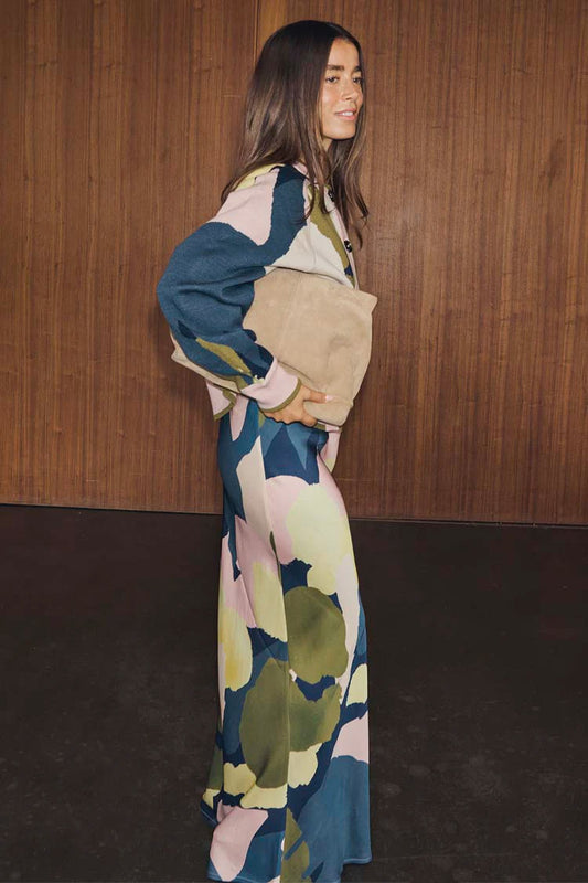 Teal Mara Abstract Dorris Skirt