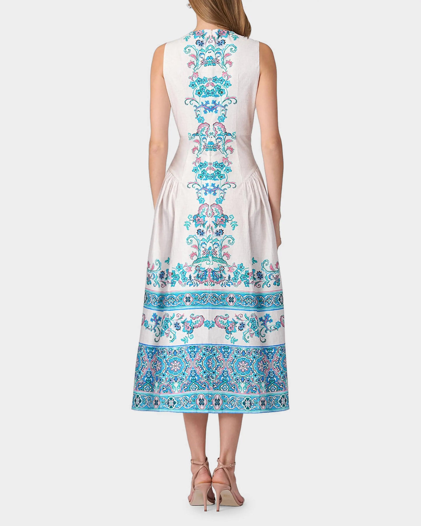 Adele Floral-Print Midi Dress