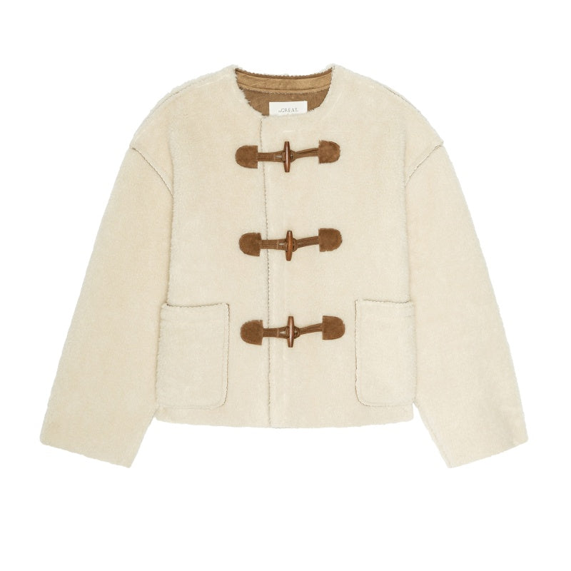 Woodside Toggle Coat-Cream