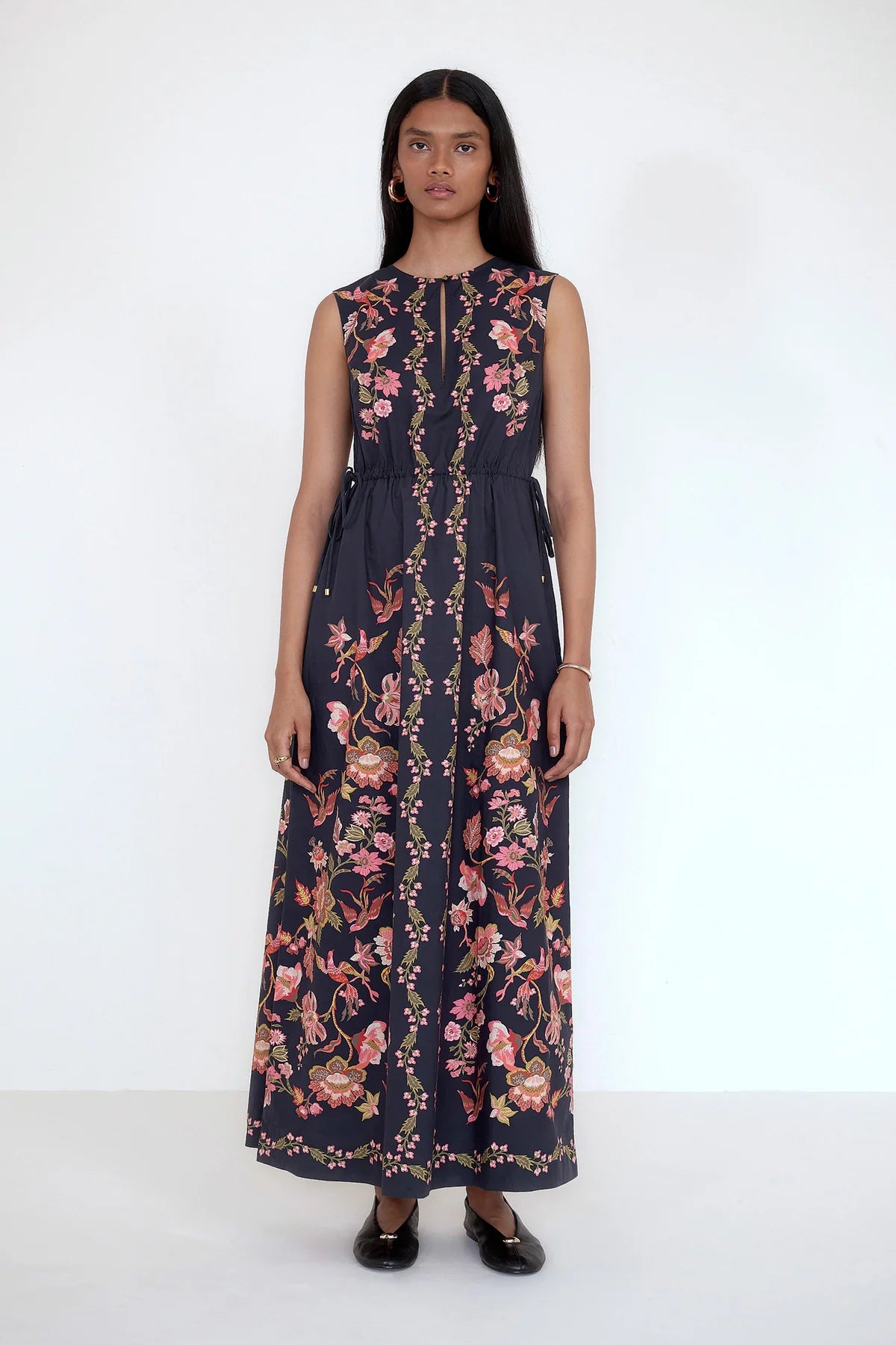 Rhonda Dress Chintz Jet