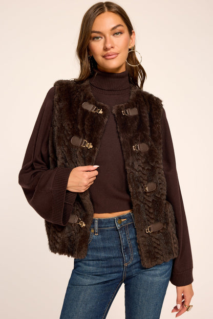 Minnie Faux Fur Vest