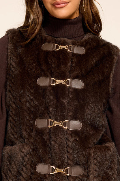Minnie Faux Fur Vest