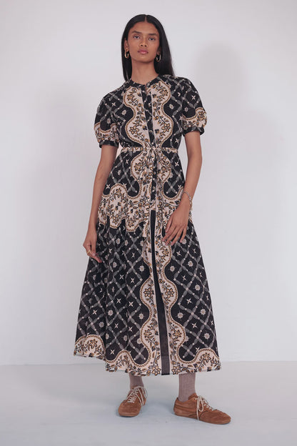 Saylor Dress - Bandana Black Beauty