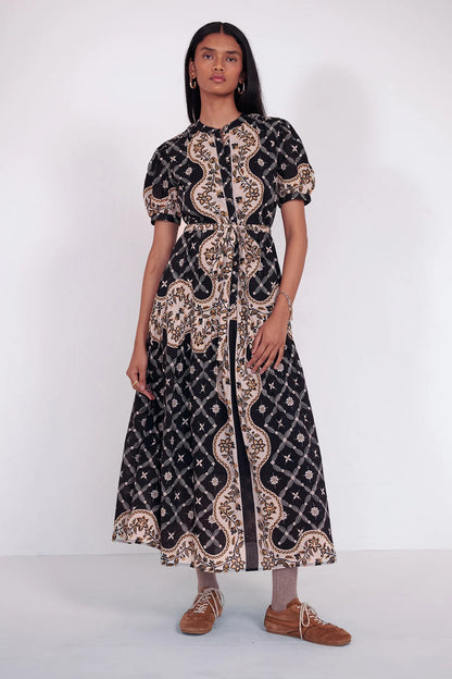 Saylor Dress - Bandana Black Beauty