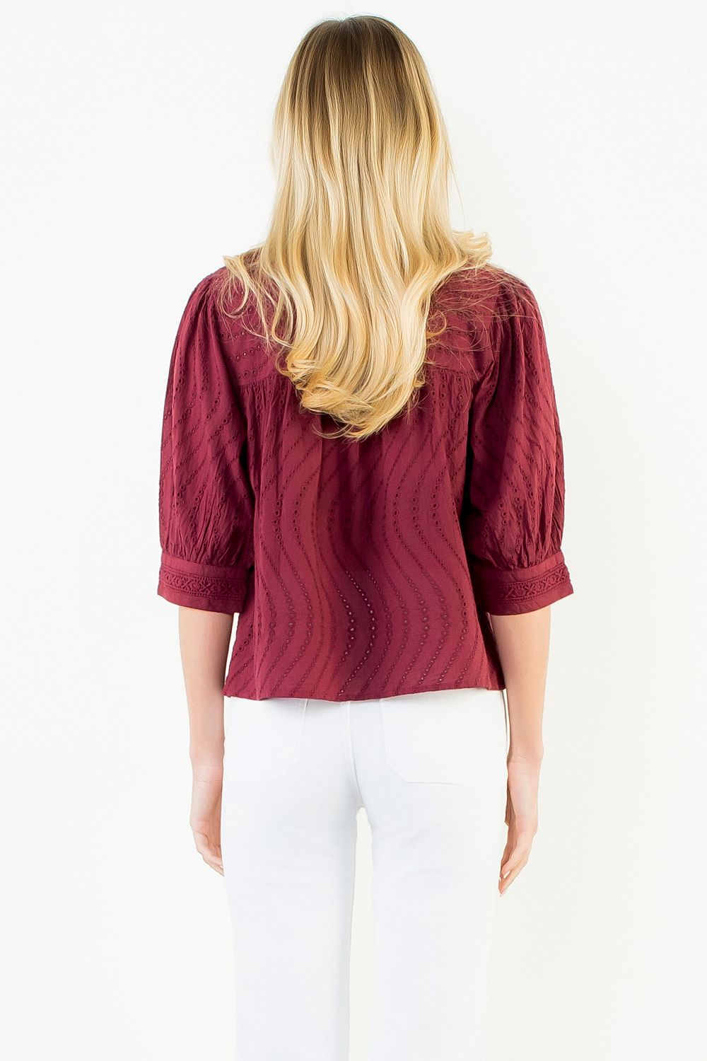The Merlot Textured Top