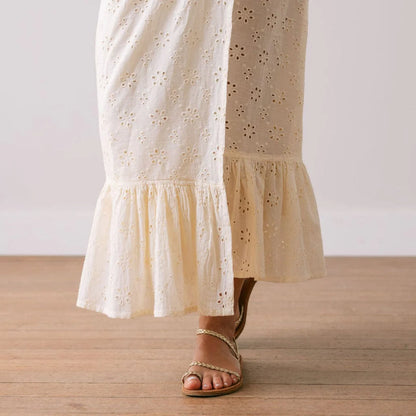 Ivory Eyelet Vienna Sarong