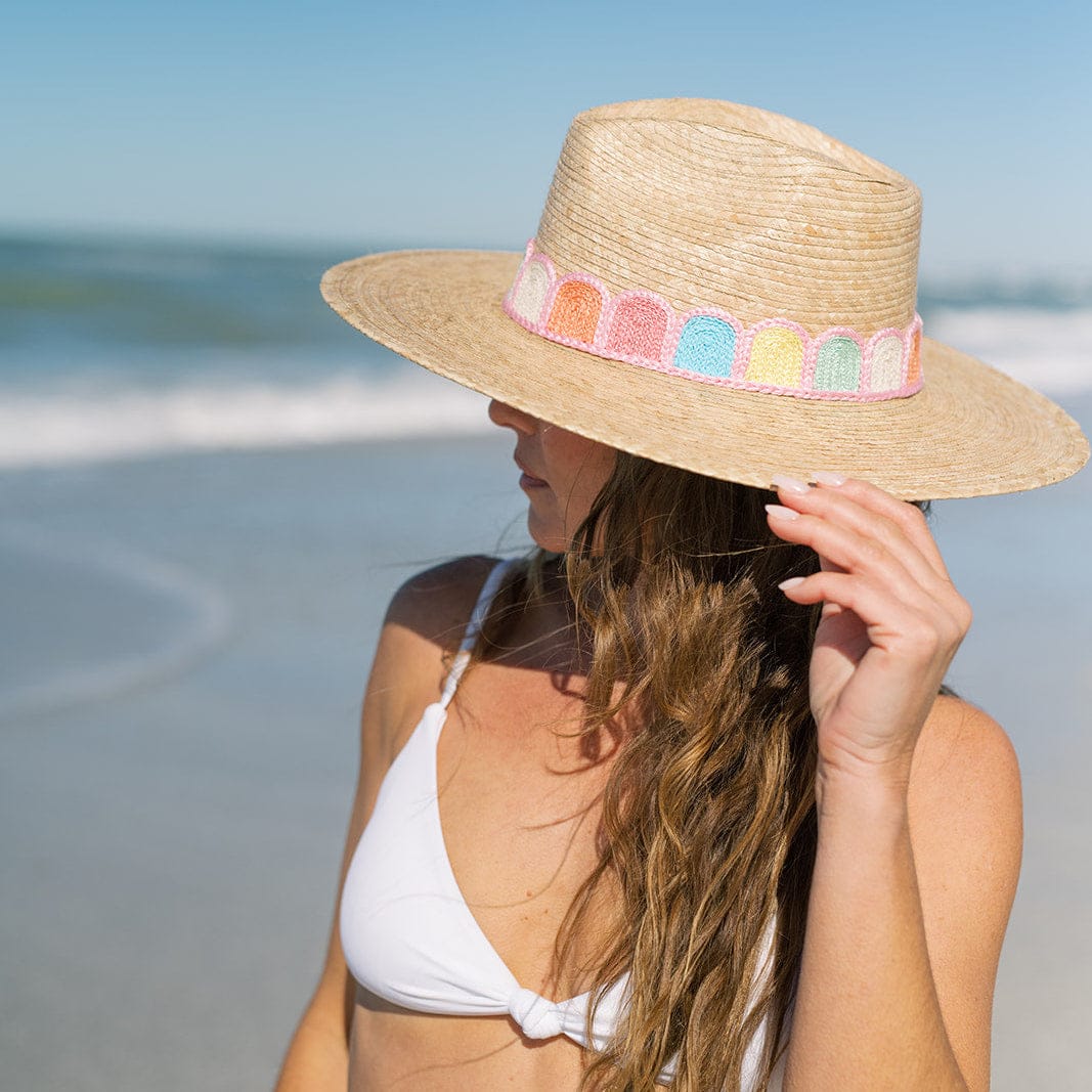 Pastel Kandy Crochet Palm Hat
