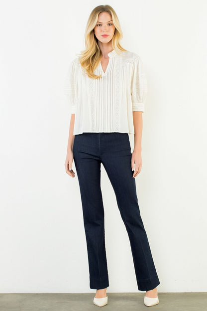 Ellis Pintuck Blouse
