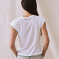 The Peak Shoulder Tee - True White