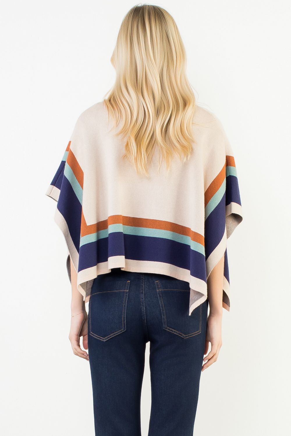 Andy Colorblock Poncho