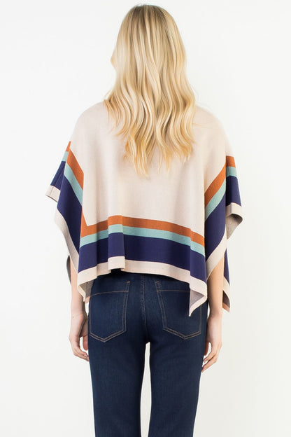 Andy Colorblock Poncho