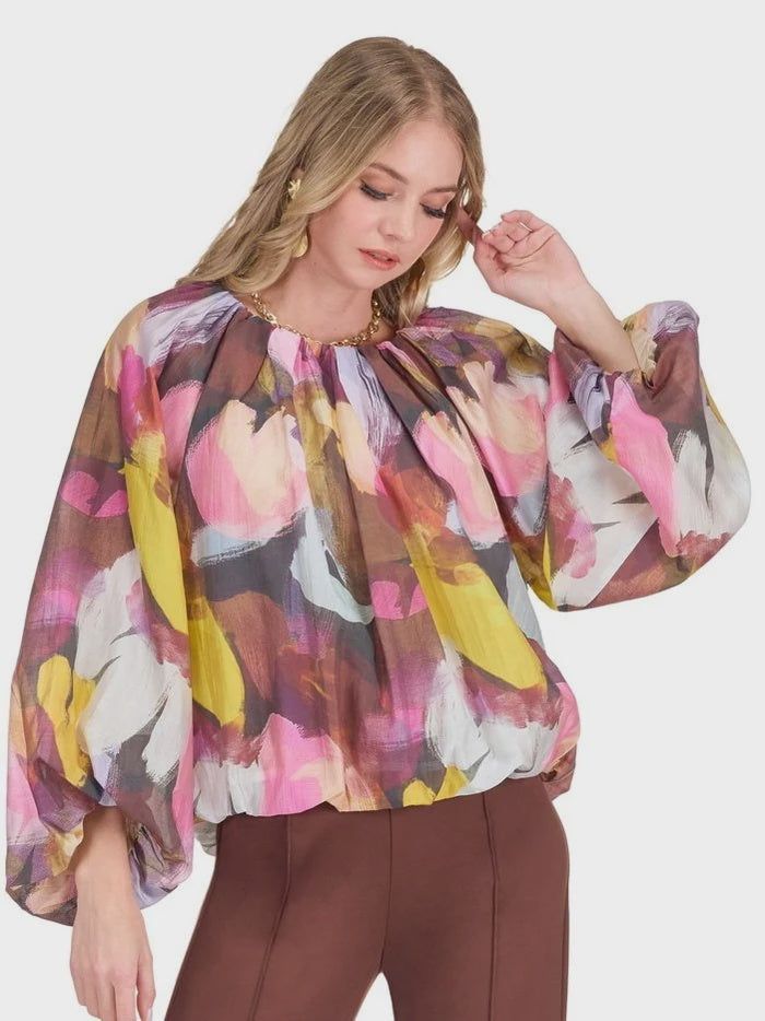Painterly Bloom Blouse