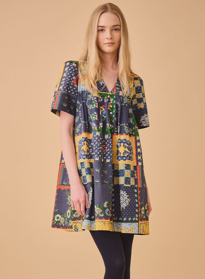 Youjin Dress - Patchwork