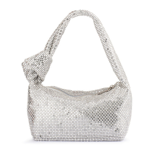Isabella Slouch Bag - Silver