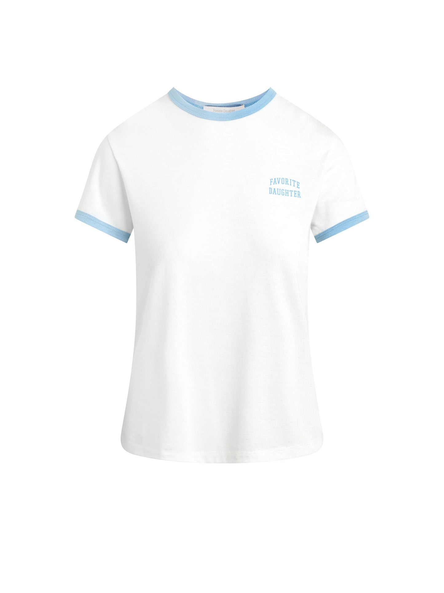 The Collegiate Chest Logo Ringer Tee