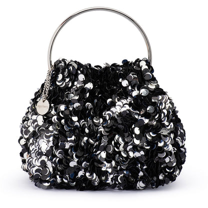 Sharma Sequin Clutch - Black