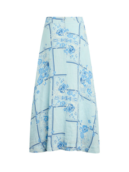 The There For You Linen Maxi Skirt