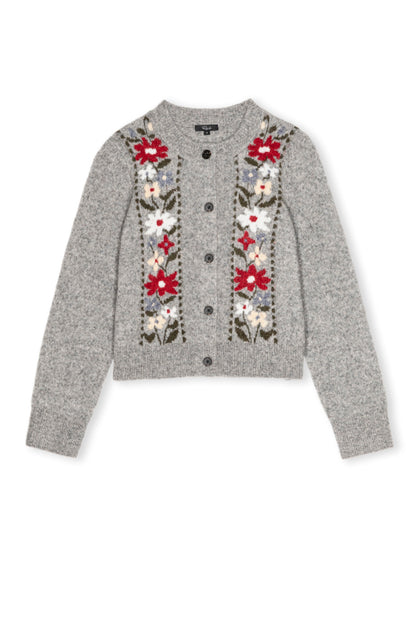 Millie Cardigan - Grey Flora