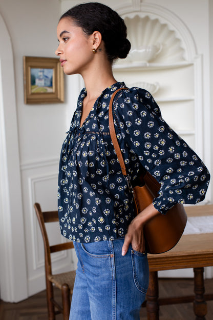 Isla Longsleeve Top 2 - Maritime Daisy