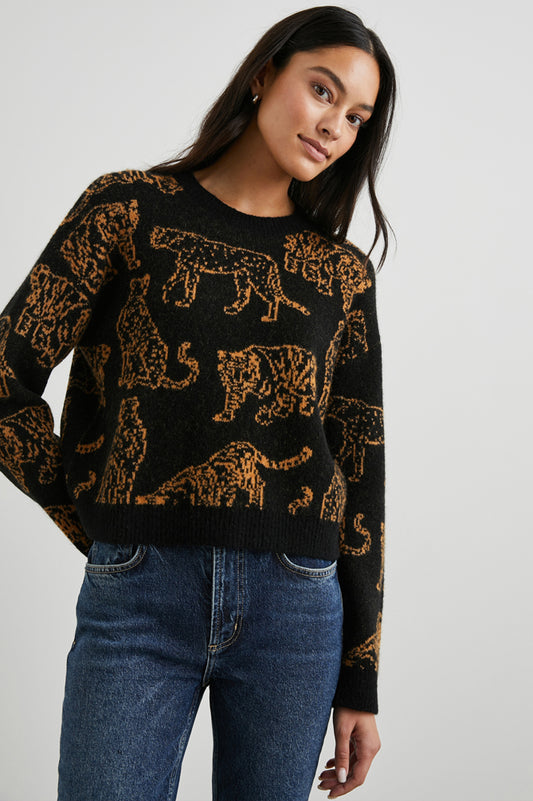 Perci Sweater - Camel Wild Cats