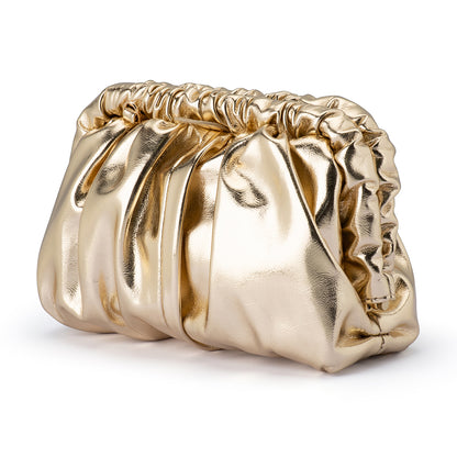 Betty Metallic Clutch - Gold