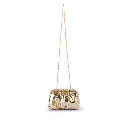 Betty Metallic Clutch - Gold