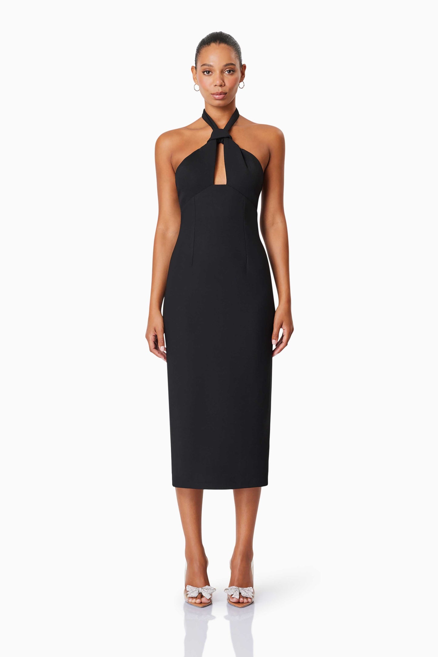 Victoria Midi Dress - Black