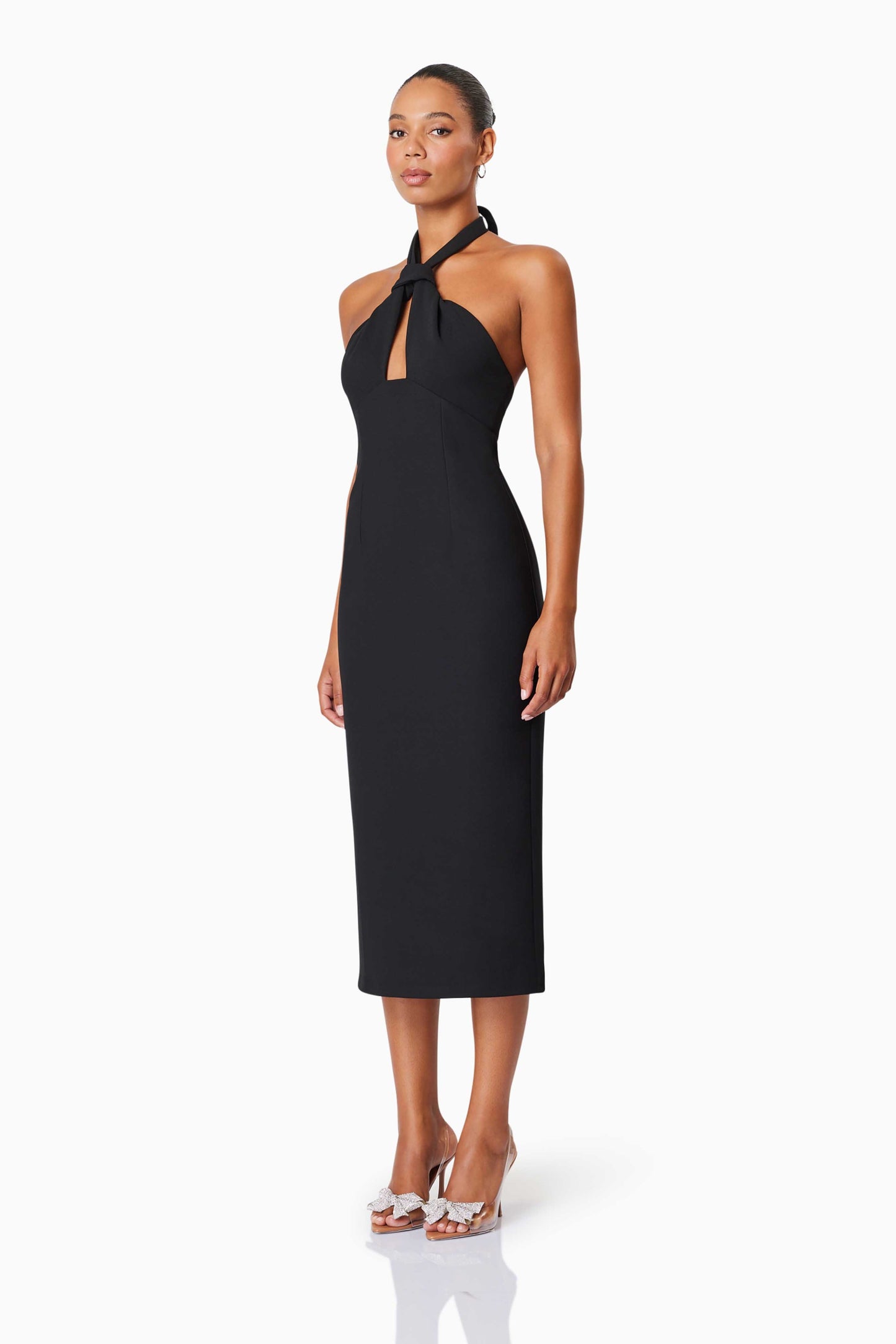 Victoria Midi Dress - Black