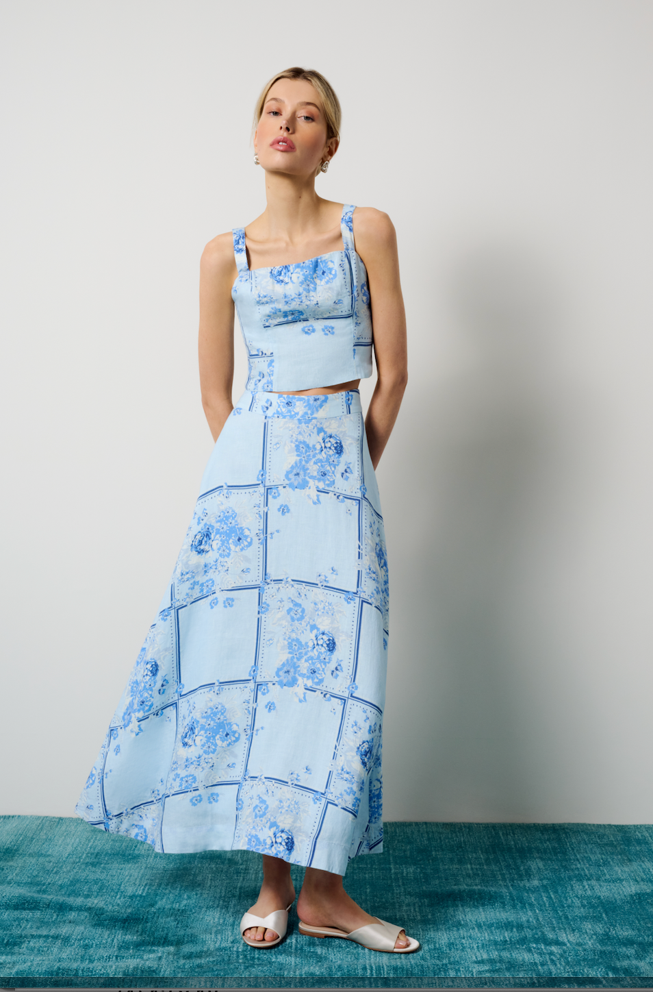 The There For You Linen Maxi Skirt