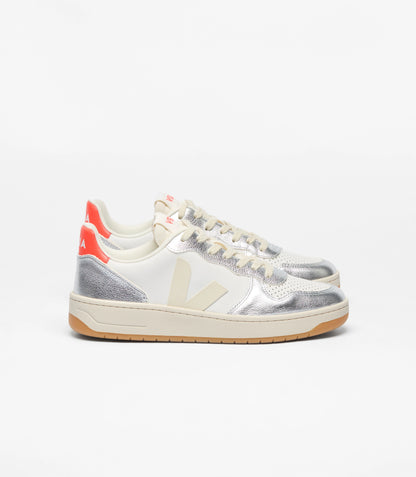 V-10 Sneakers - White Pierre/Silver