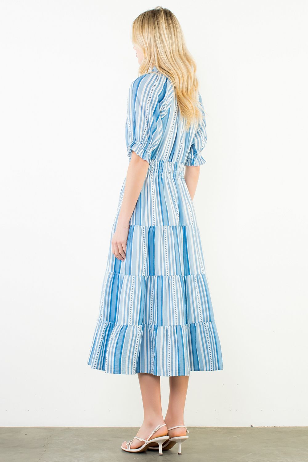 Carolina Stripe Midi Dress