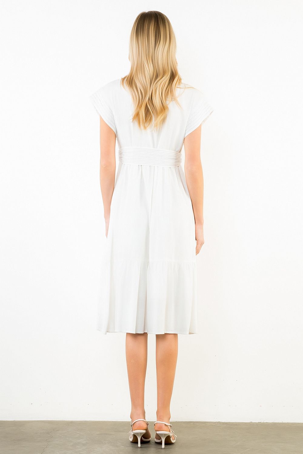 Veronica Embroidered Midi Dress