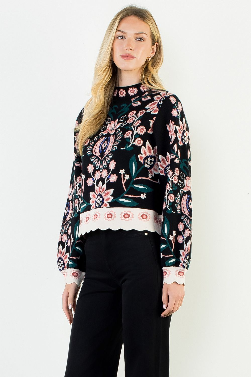 Floral Tapestry Sweater