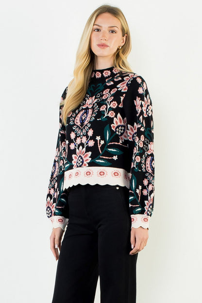 Floral Tapestry Sweater