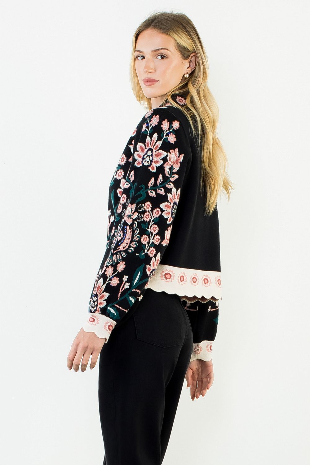 Floral Tapestry Sweater