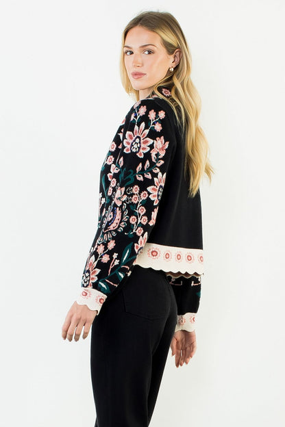 Floral Tapestry Sweater