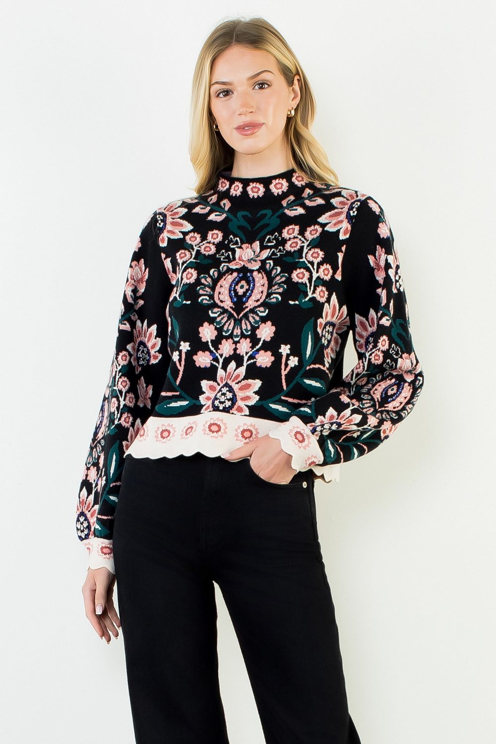Floral Tapestry Sweater