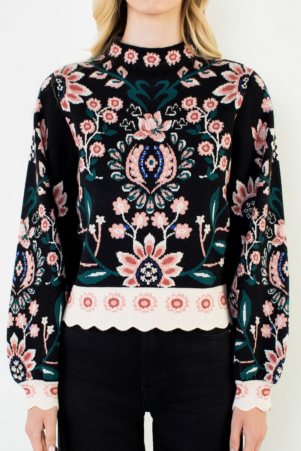 Floral Tapestry Sweater