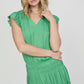 Zoey Pleated Mini Dress | Green