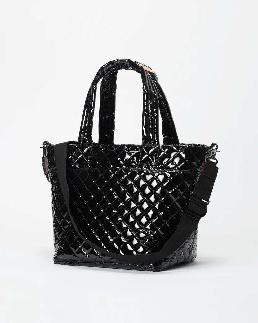 Black Lacquer Medium Metro Tote Deluxe