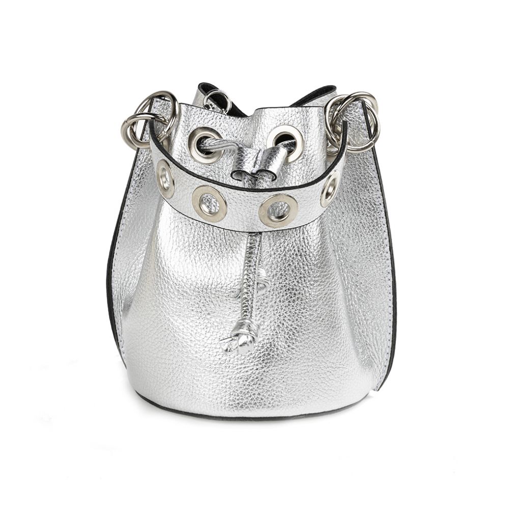 Silver Bucket Bag