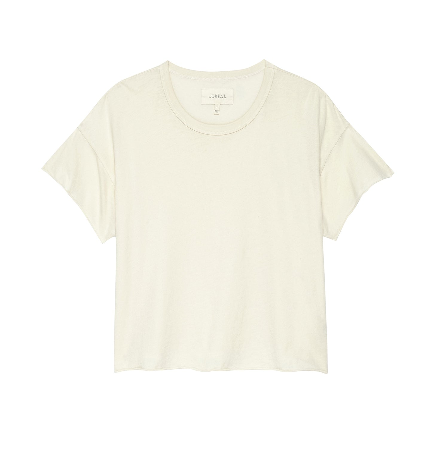 The Crop Tee - Washed White