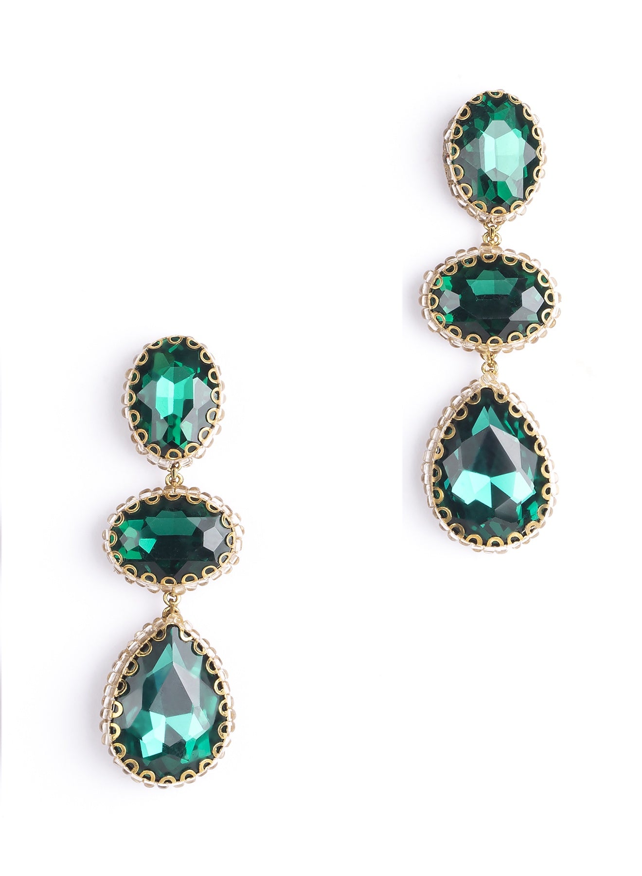 Hadlee Earrings - Emerald