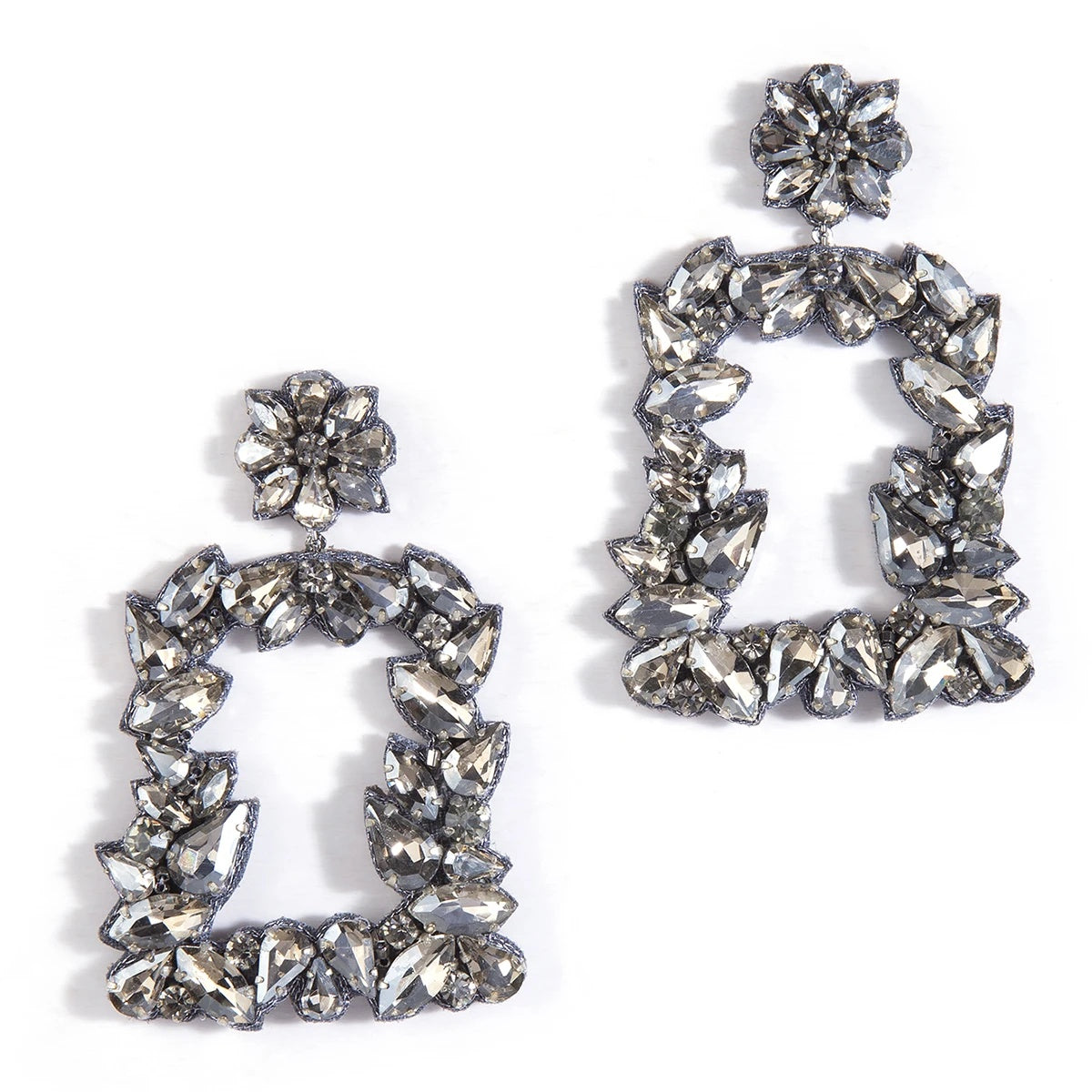Anushka Earrings - Silver