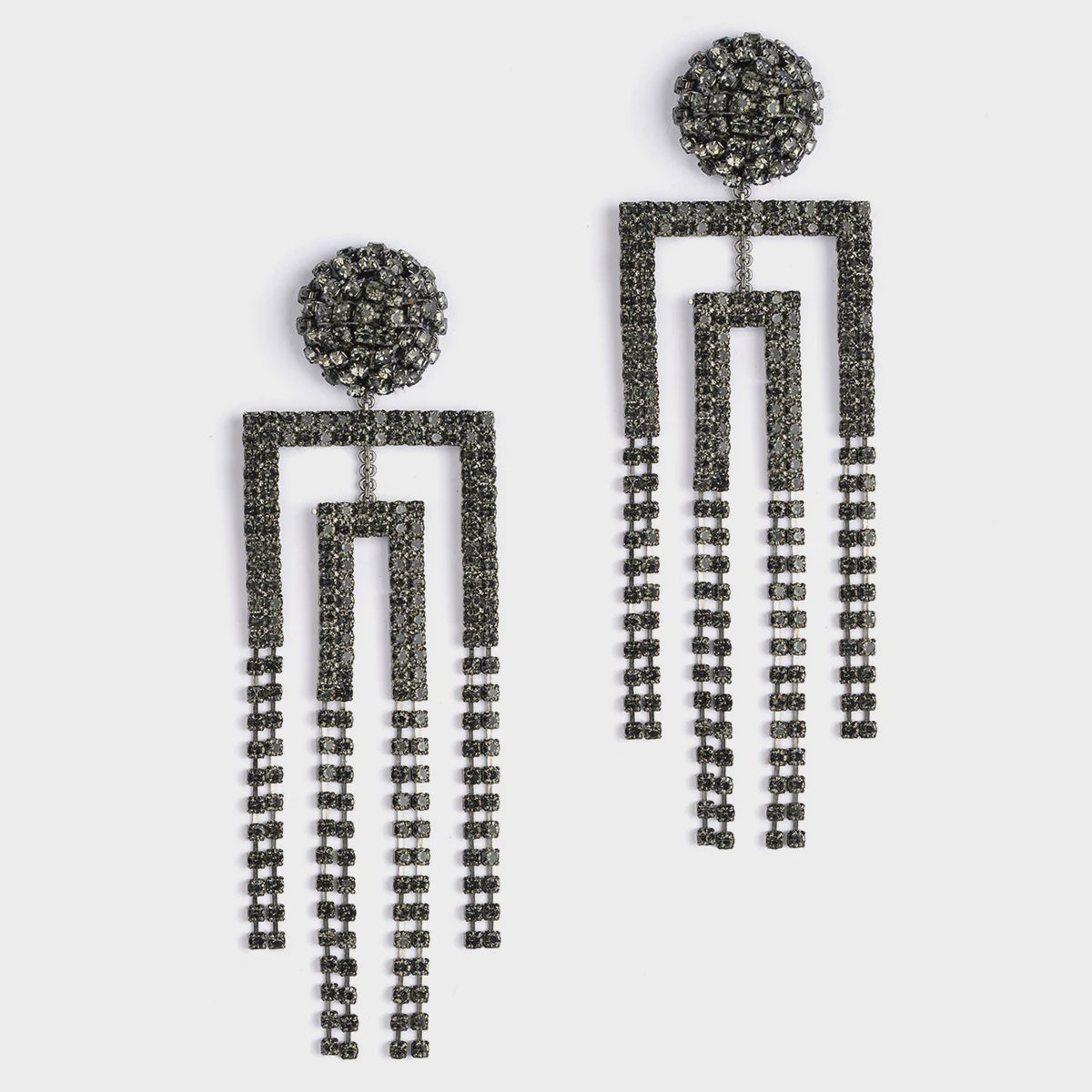 Arita Earrings - Gunmetal