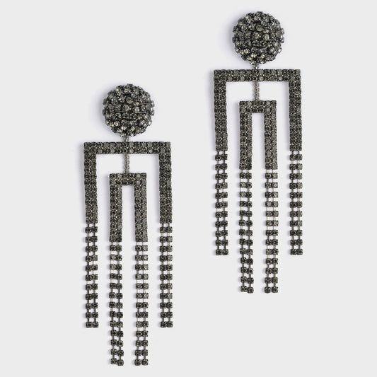 Arita Earrings - Gunmetal