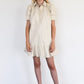 Everything Dress Ivory Faux Leather