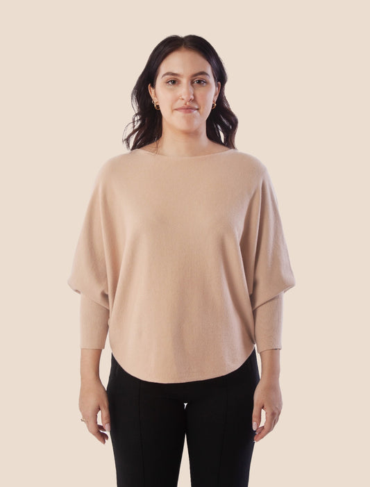 Lt. Taupe Thin Waverly Sweater